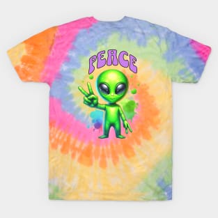 Peace Sign Alien T-Shirt